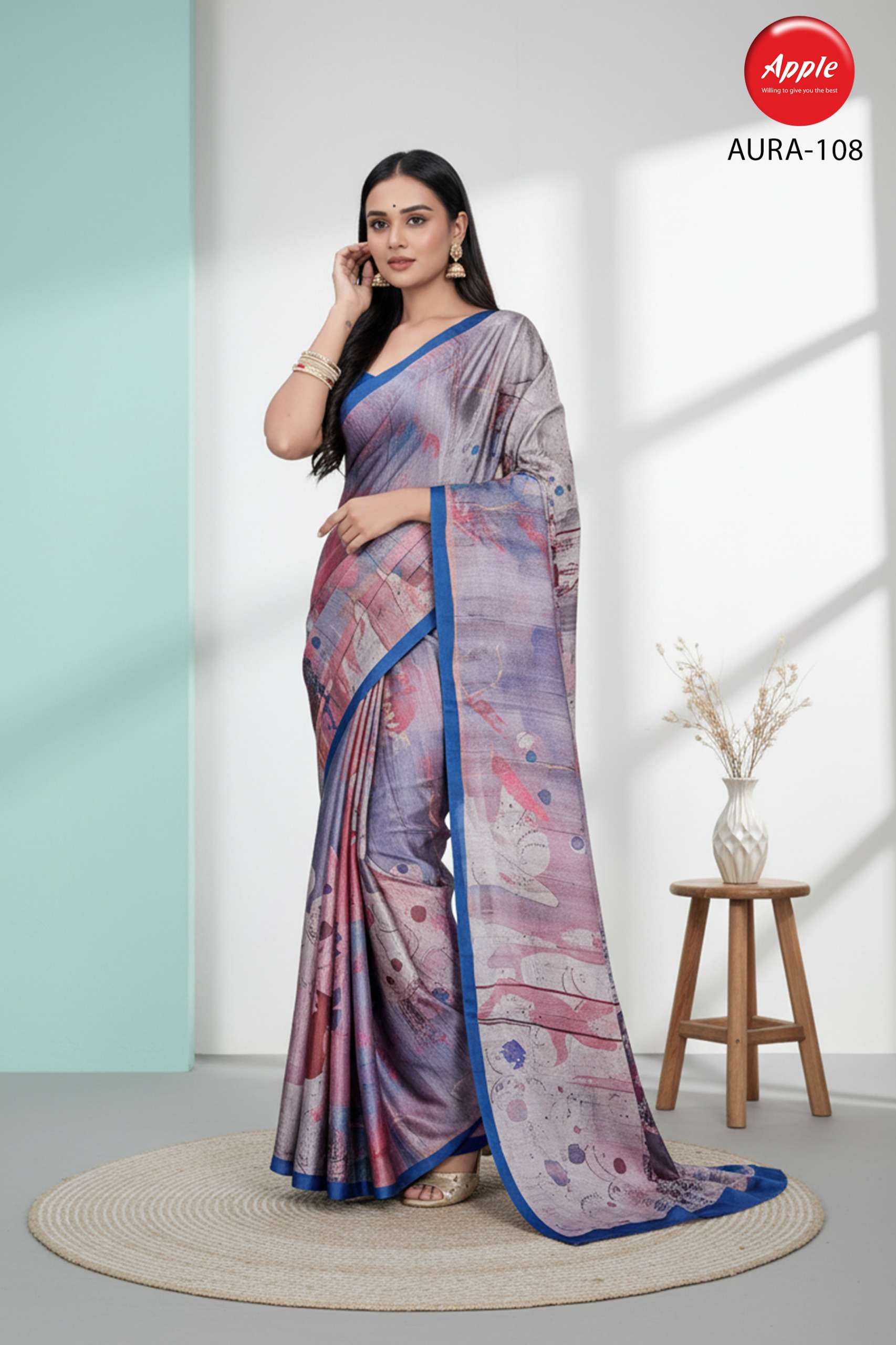  aura vol 1 Super Plain gajji modal satin fabric Elegance wi...
