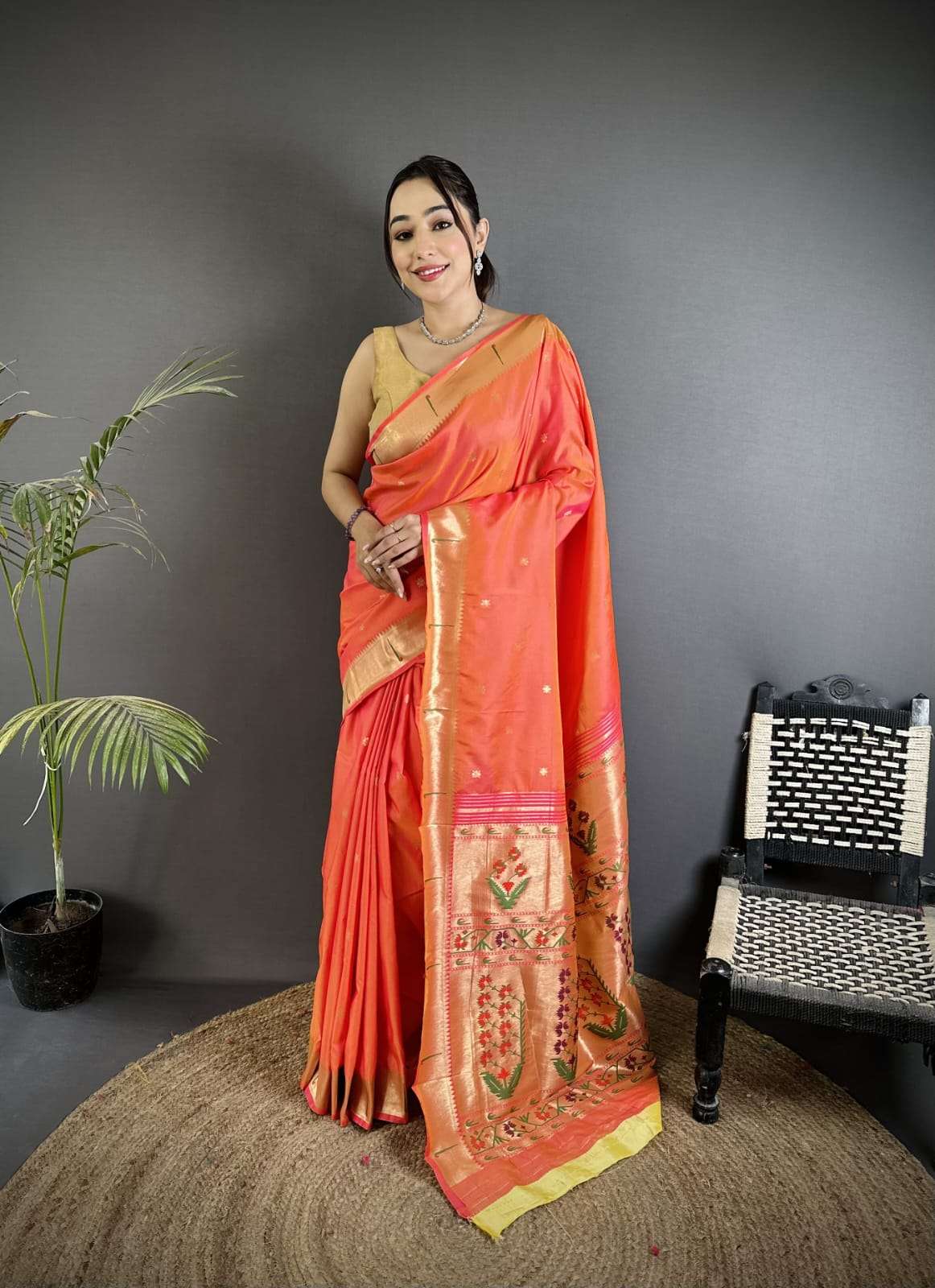  baawri New Launching Wonderful Paithani Collection Lichi Si...