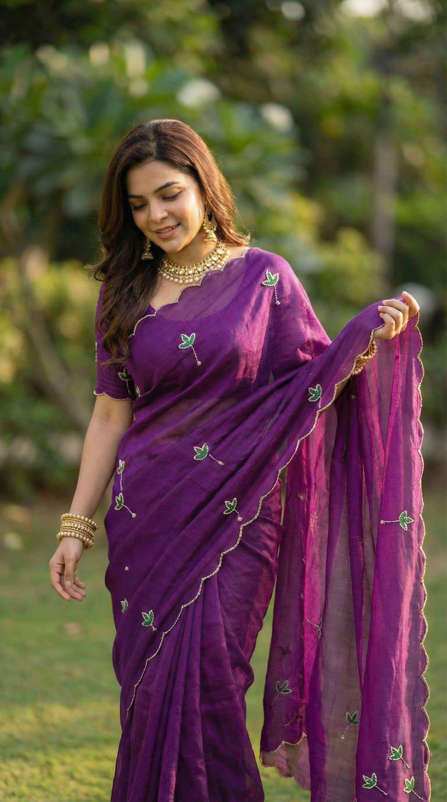 Beautiful and elegance space silk super fabric regular wear ...