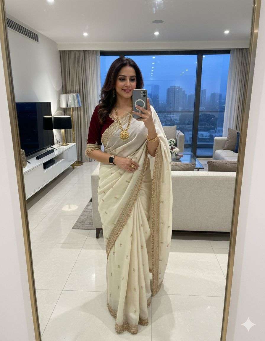  beautiful Pure and shiny Viscose Georgette super fabric wit...