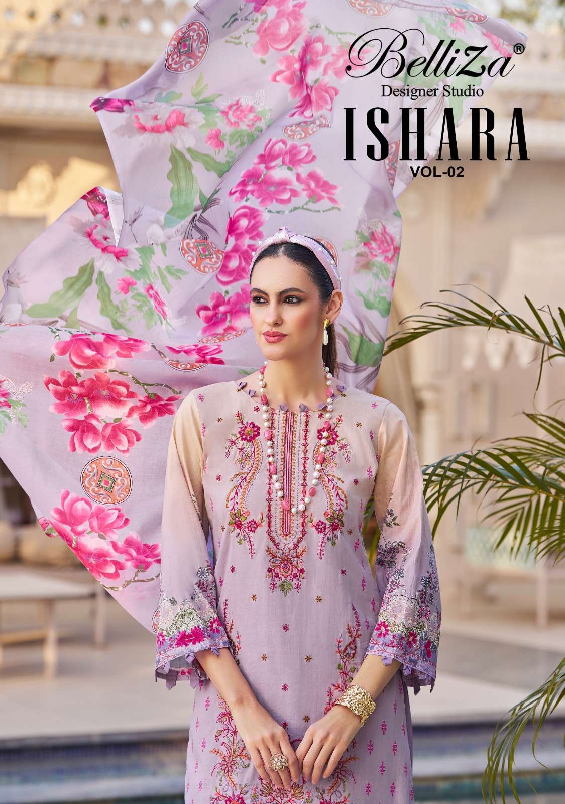 BELLIZA DESIGNER STUDIO ISHARA BEAUTIFUL PAKISTANI DRESS MAT...