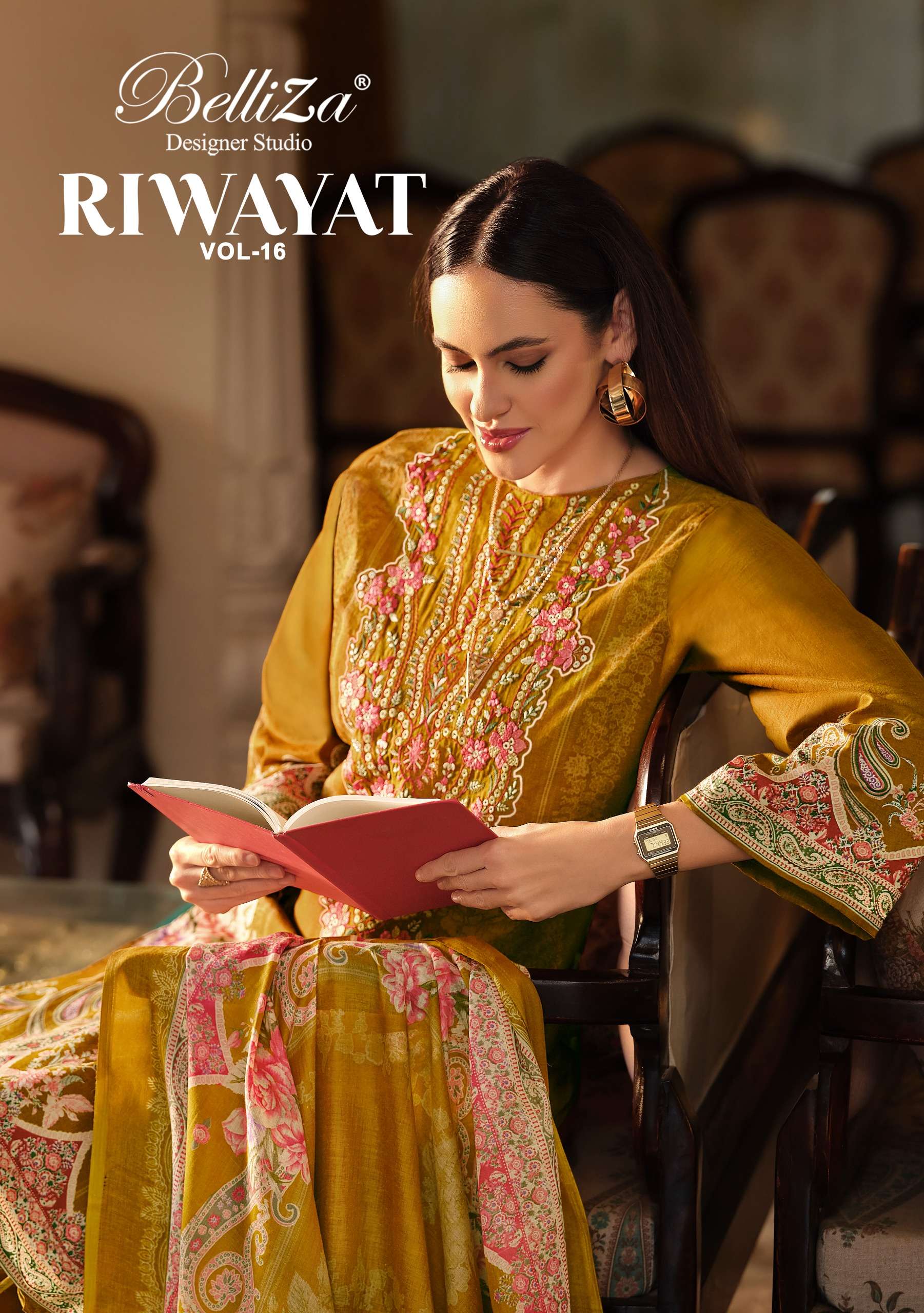 BELLIZA DESIGNER STUDIO RIWAYAT VOL 16 VISCOSE RAYON DIGITAL...