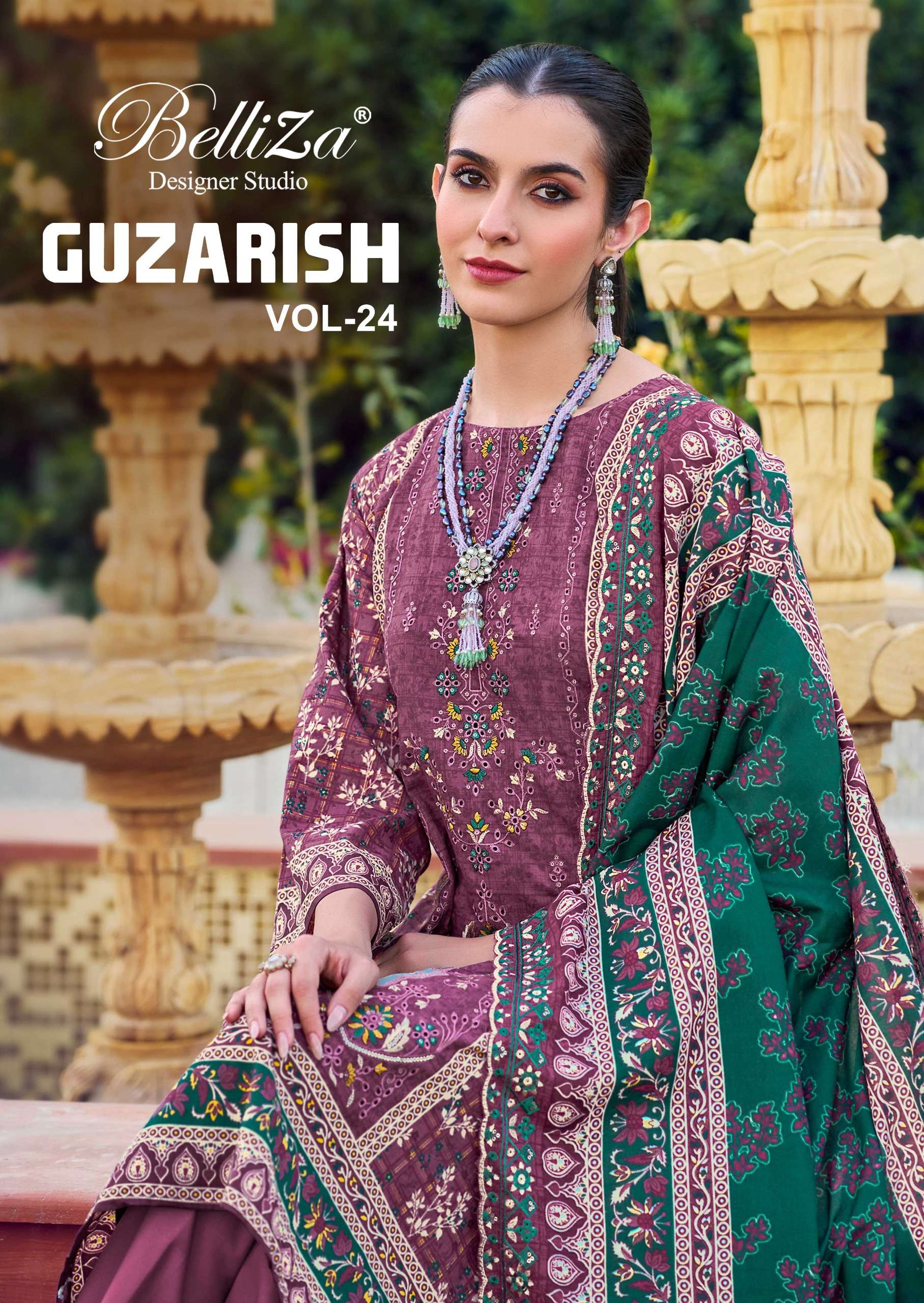 BELLIZA GUZARISH VOL 24 PURE COTTON DIGITAL DESIGN SALWAR KA...