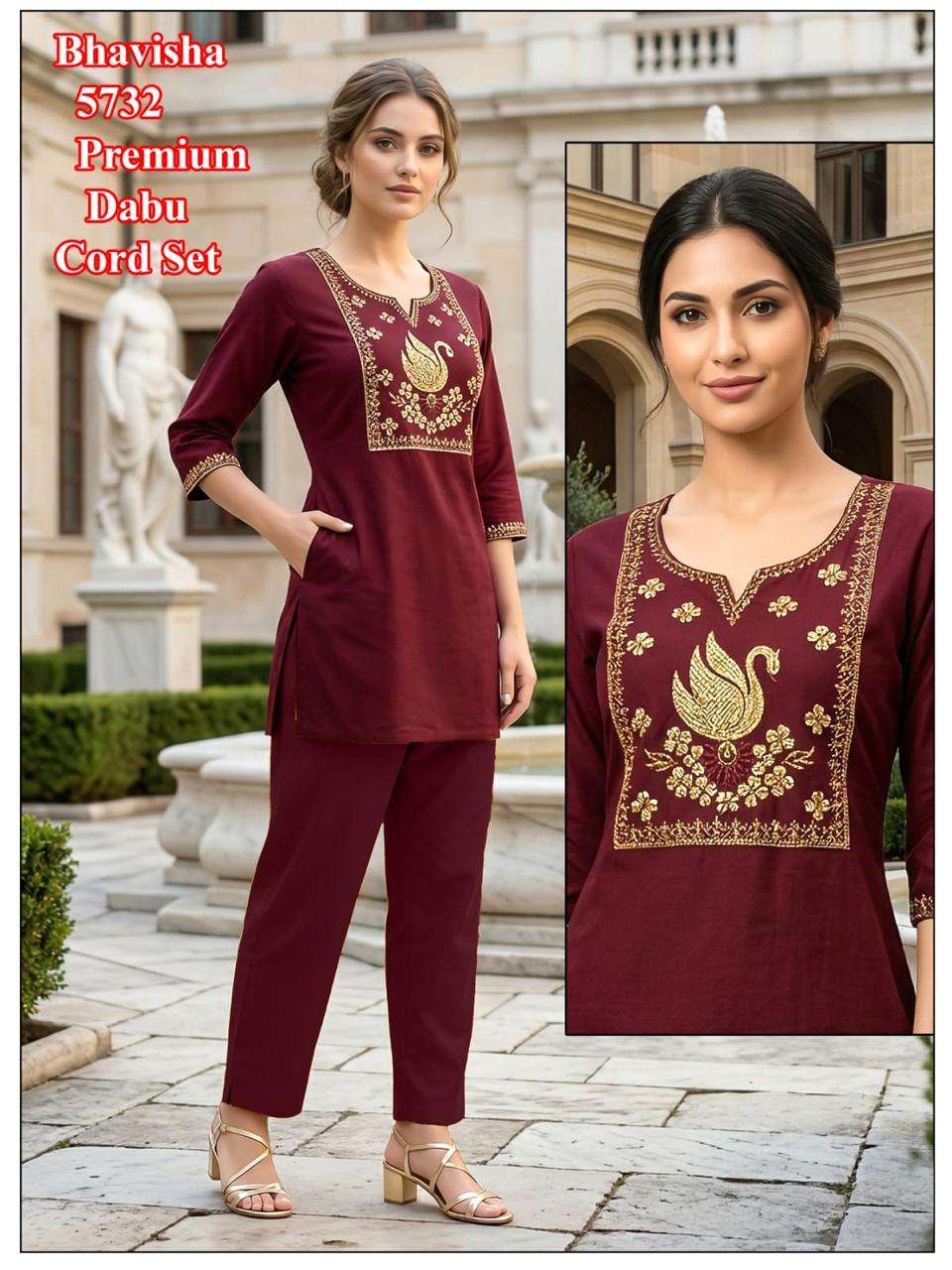 BHAVISHA WESTERN REGULAR WEAR COTTON CORD SET COLLECTION DEA...