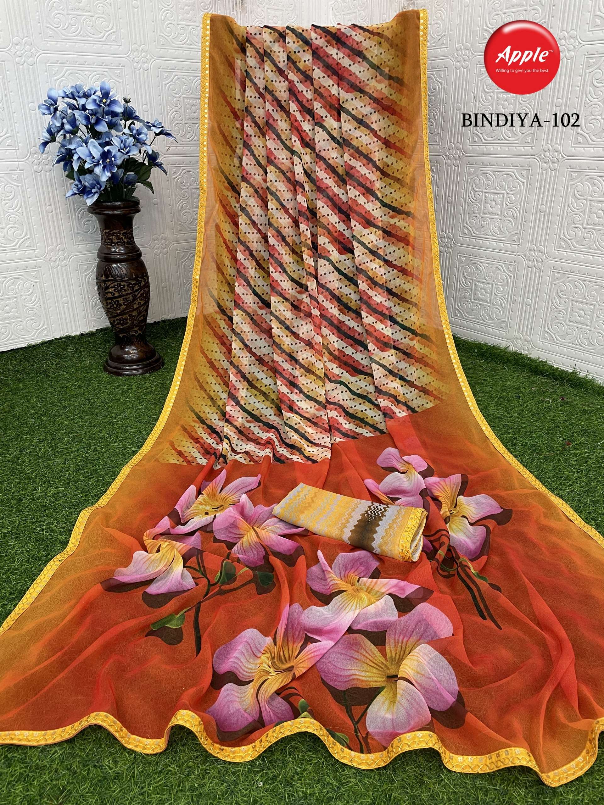 BINDIYA CHIFFON FABRIC REGULAR WEAR ELEGANCE AND VERSATILE S...