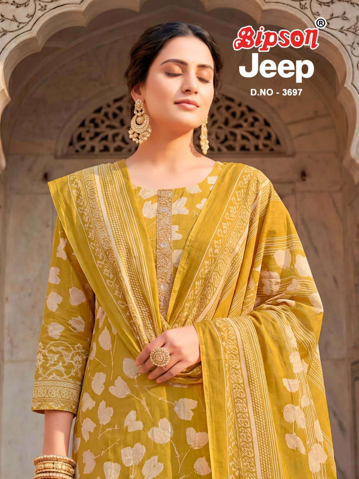 BIPSON PRINT JEEP WRANGLAR VOL 3697 RAYON SILK HEART PRINT S...