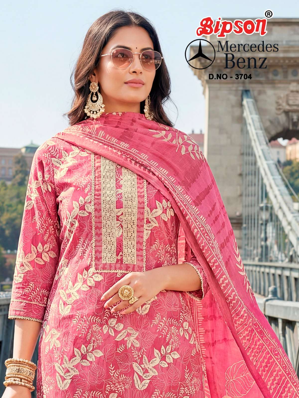 BIPSON PRINTS MERCEDEZ BENZ 3704 COTTON CAMBRIC PRINT SUIT E...