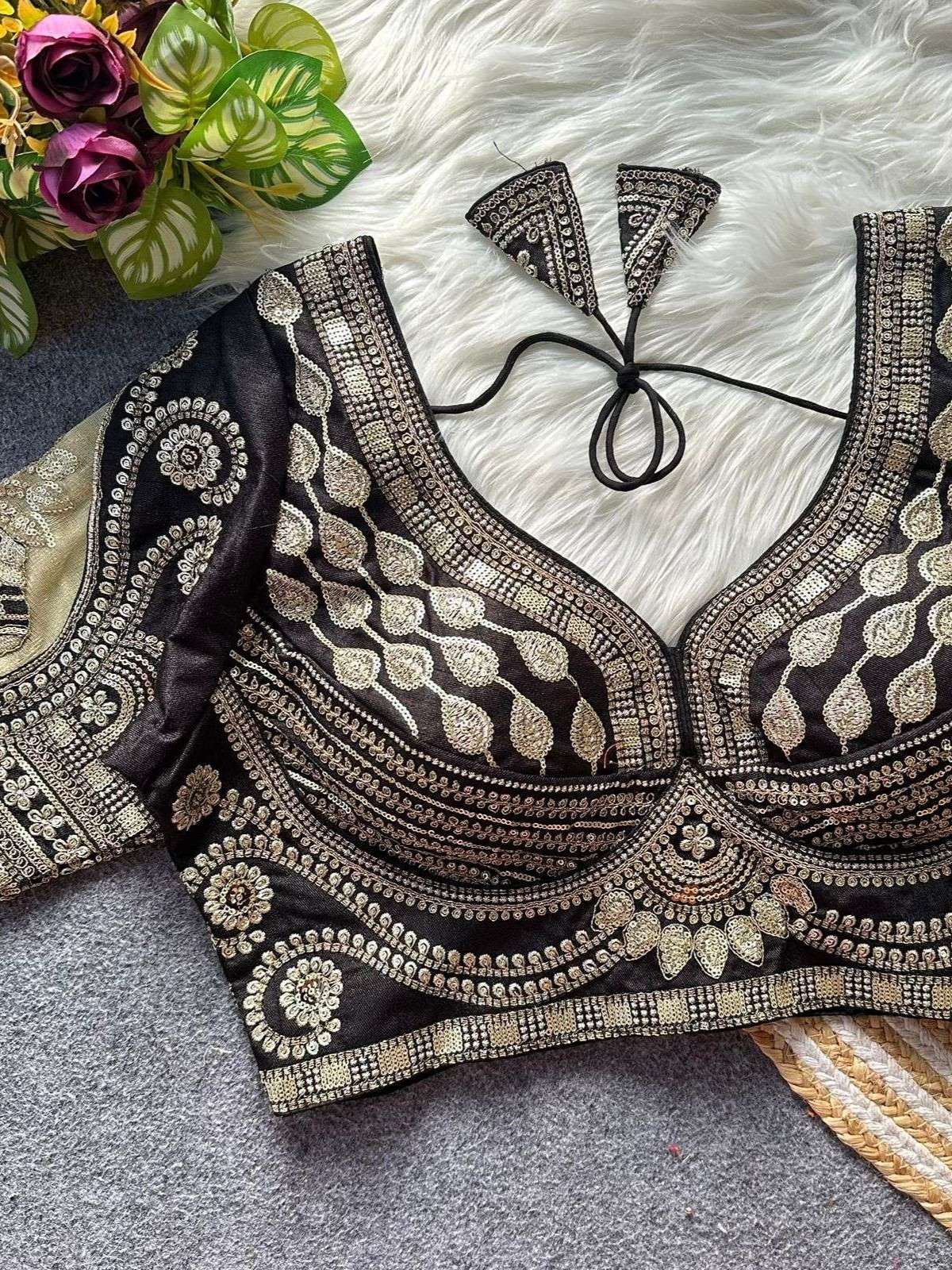 BRIDALBLOUSE RANICUTWORK PURE AND SOFT ITALIAN SILK FABRIC ...