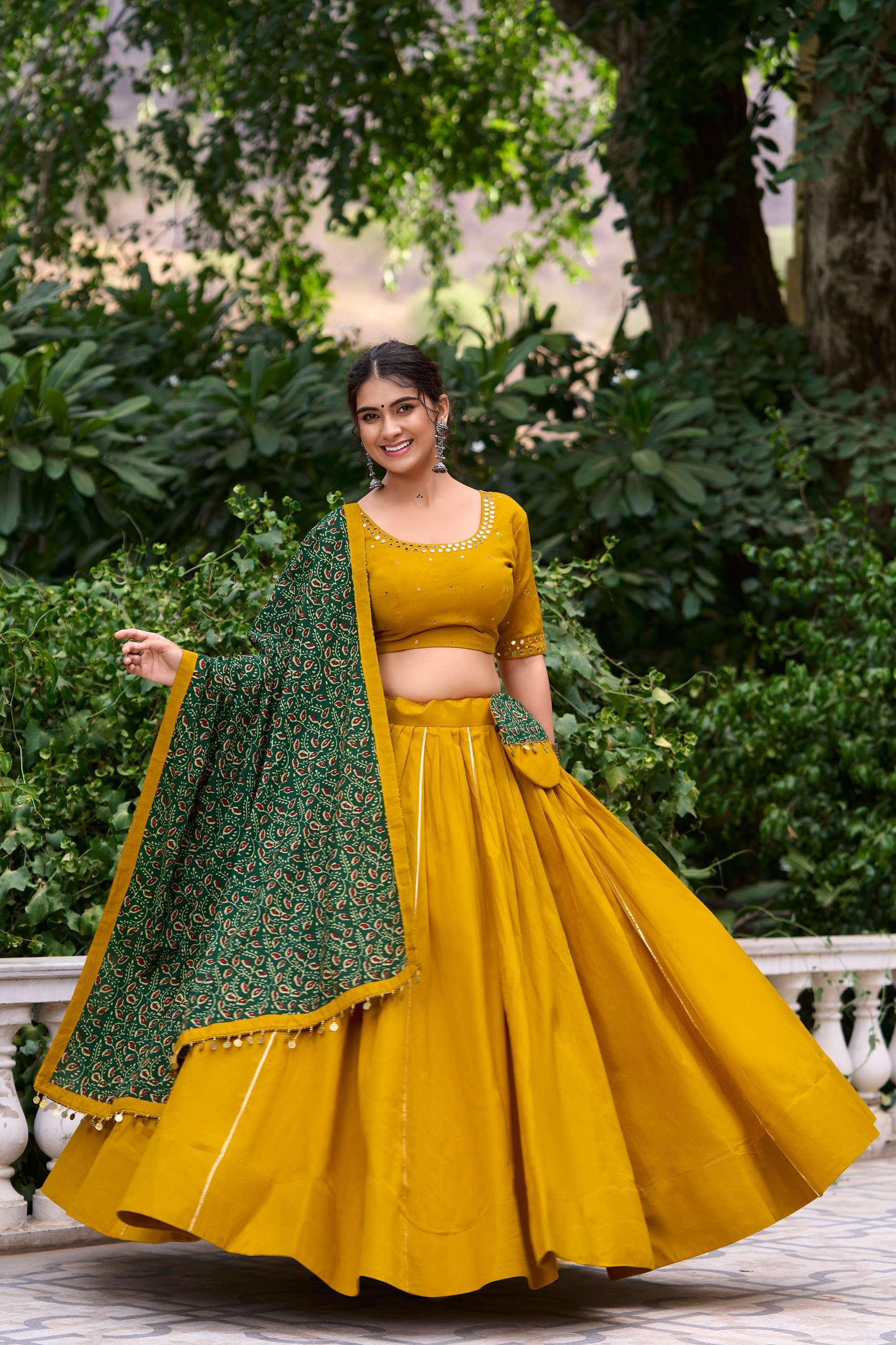 chaithra Dance through Pure Cotton fabric Navratri nights in...