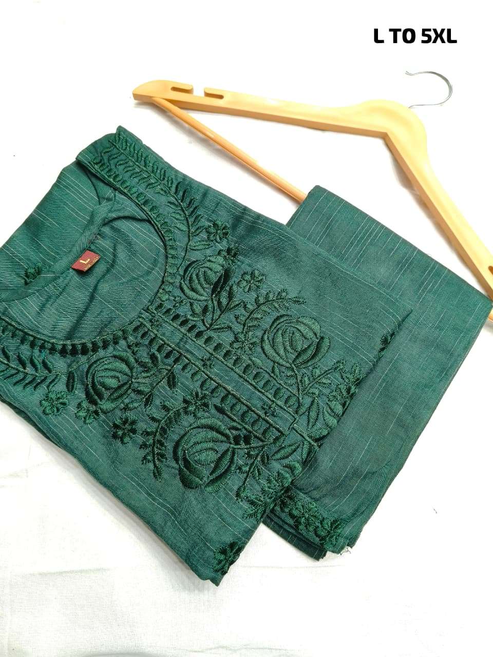 COTTON FABRIC STRIGHT CUT KURTI WITH PANT AT CORD SET WHOLES...