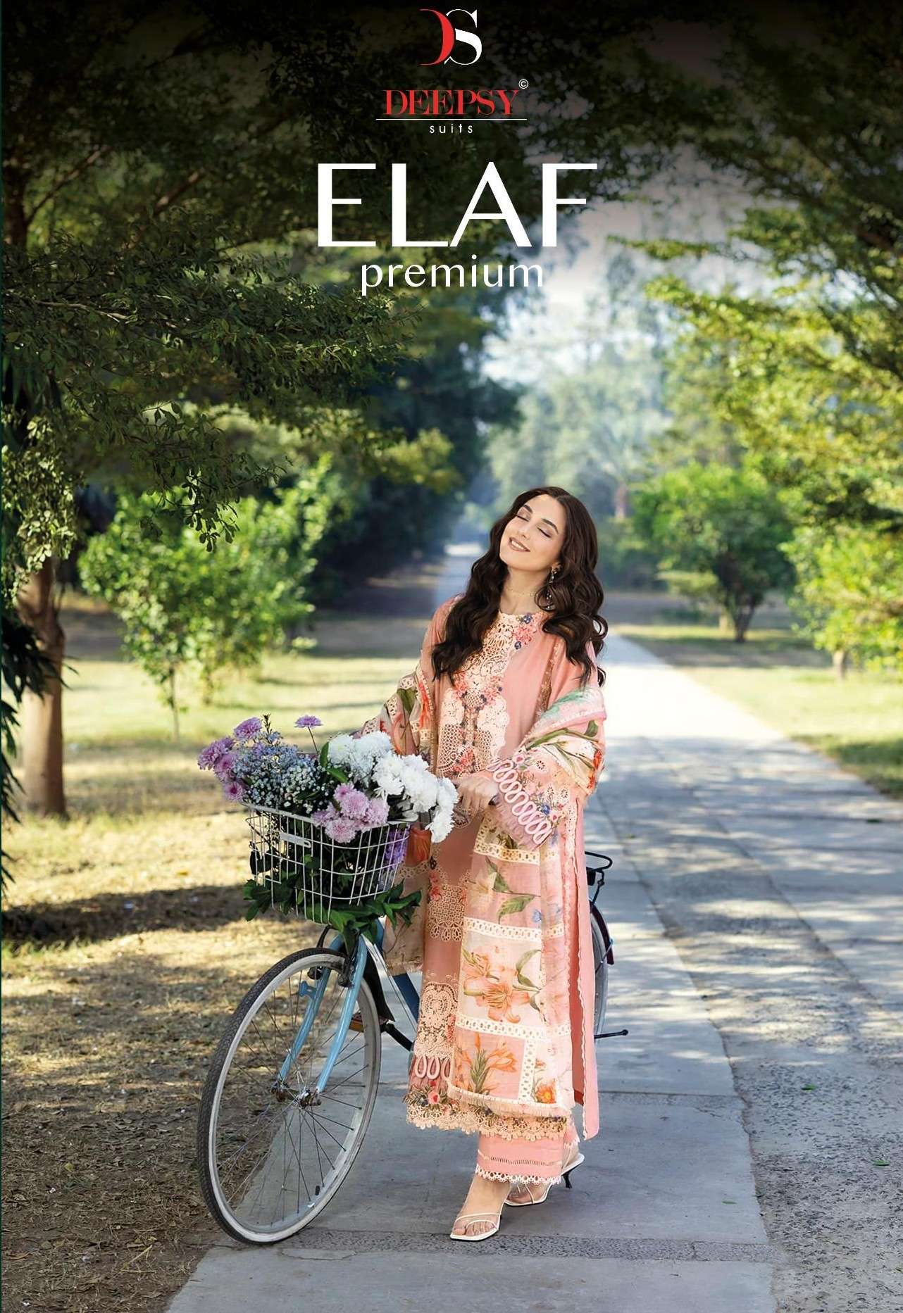 DEEPSY SUITS ELAF PREMIUM PURE COTTON PAKISTANI DESIGNER SUI...