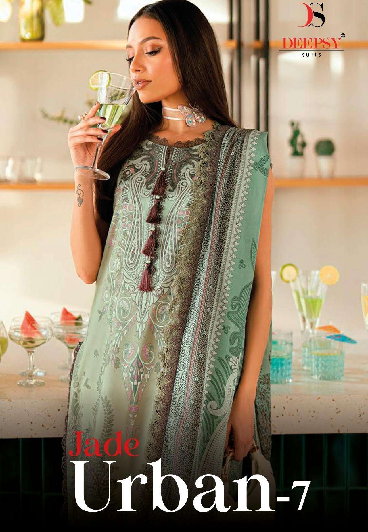 DEEPSY SUITS JADE URBAN LAWN 25 VOL 7 PAKISTANI NEW PATTERN ...