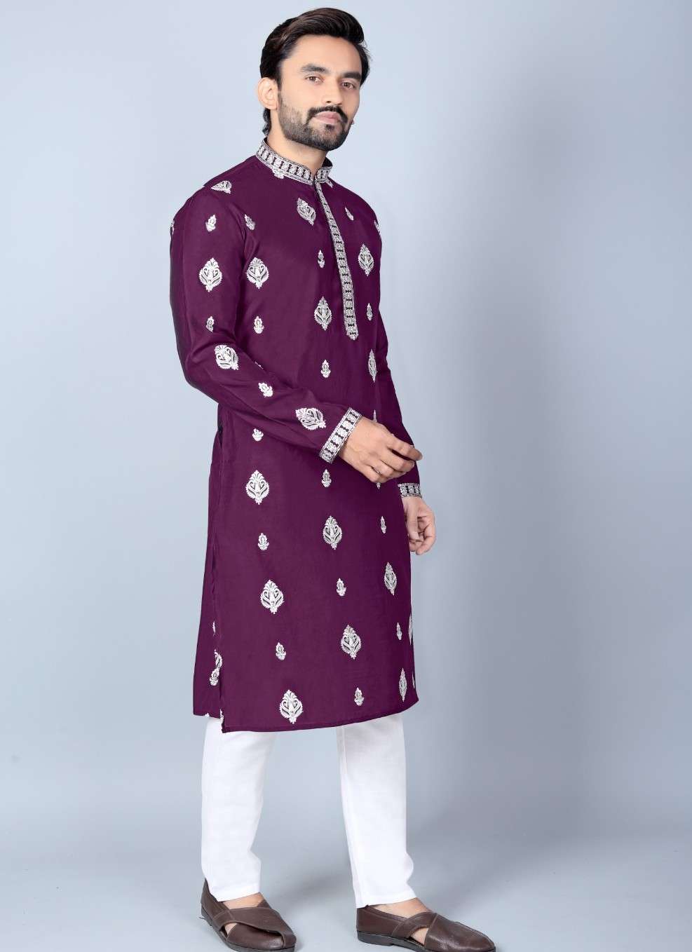 DIAMOND KURTA HOUSE NEW CHANDERI SILK KURTA FOR MENS COLLECT...