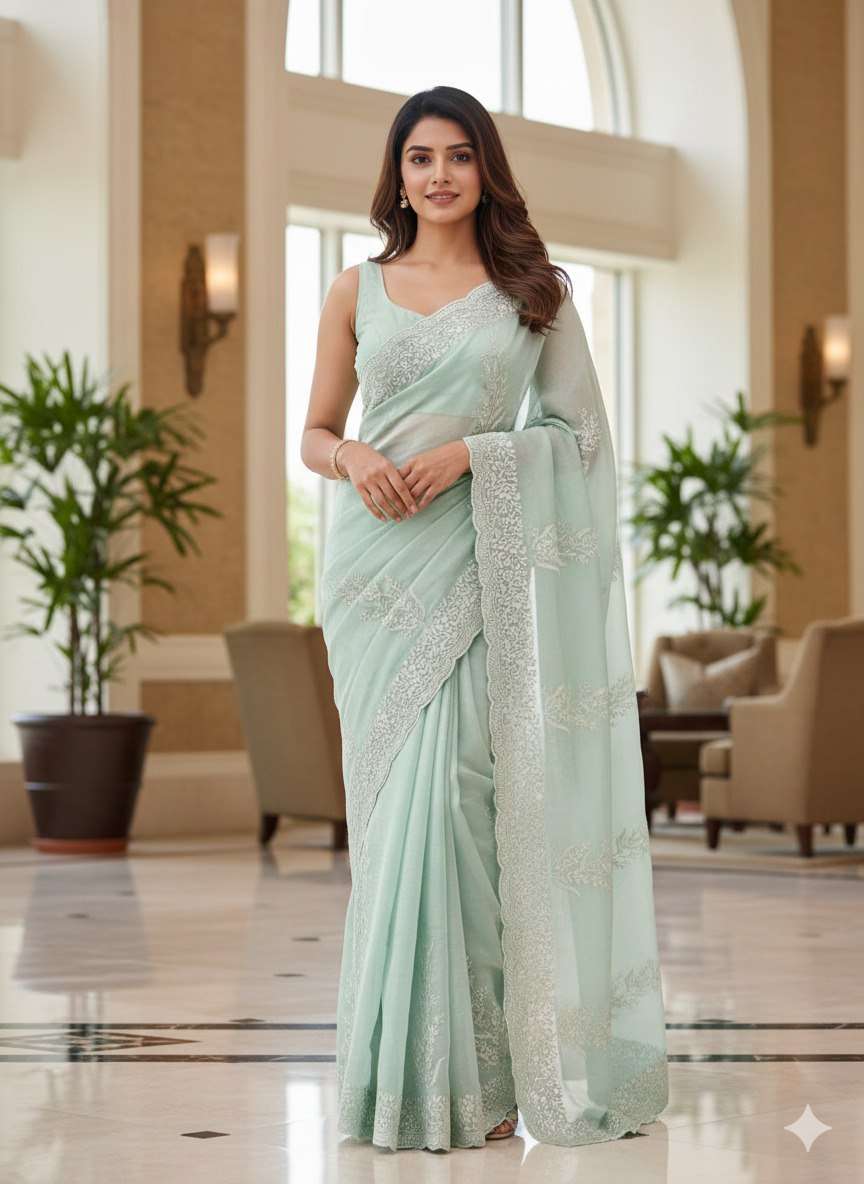 EXCLUSIVE AND BEAUTIFUL  FANCY SATIN FABRIC SPECIAL EMBERODE...