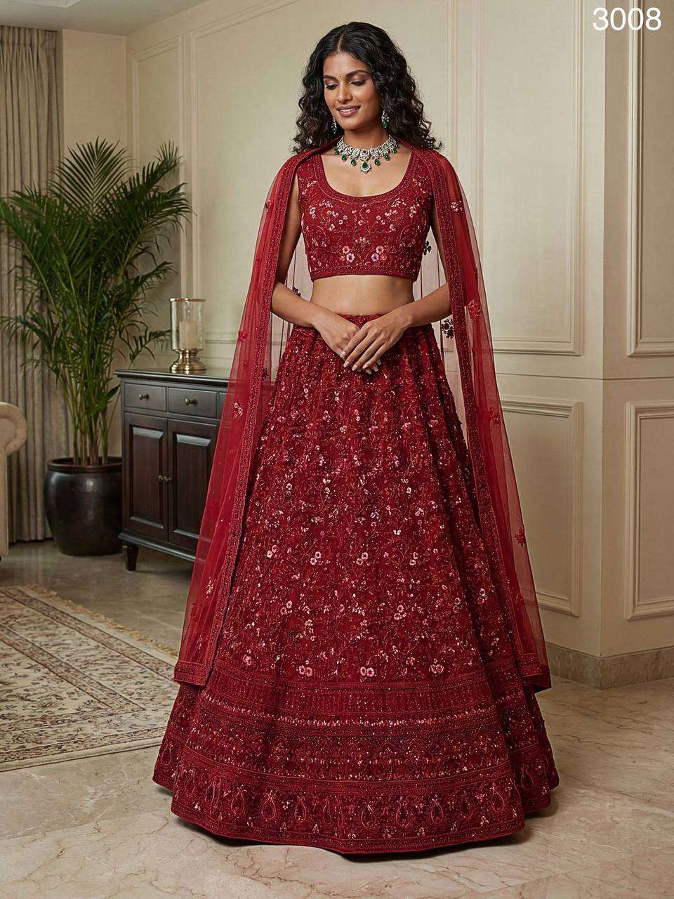 Eye catchy super cool net Red Dori and Multi thread Embroide...