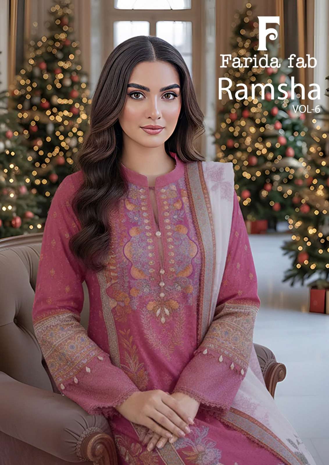 FARIDA FAB AMARA VOL 6 KARACHI READYMADE KURTI PANT WITH DUP...