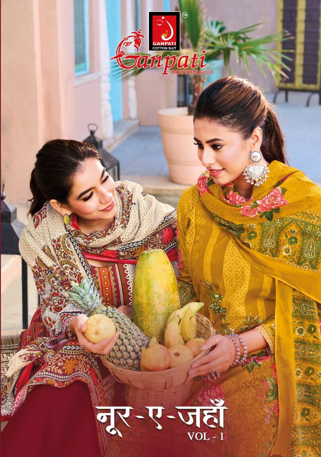 GANPATI NOOR E JAHAN VOL 1 COTTON KARACHI LADIES SUIT RESELL...
