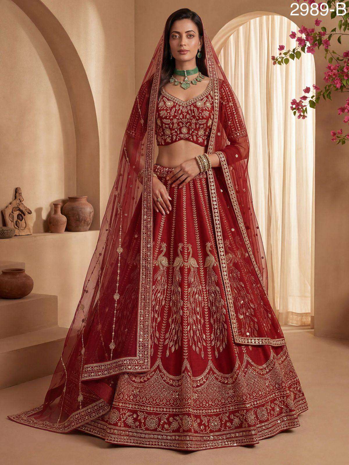 Golden and glam up Handwork Peacock Designed Eye Catchy shin...