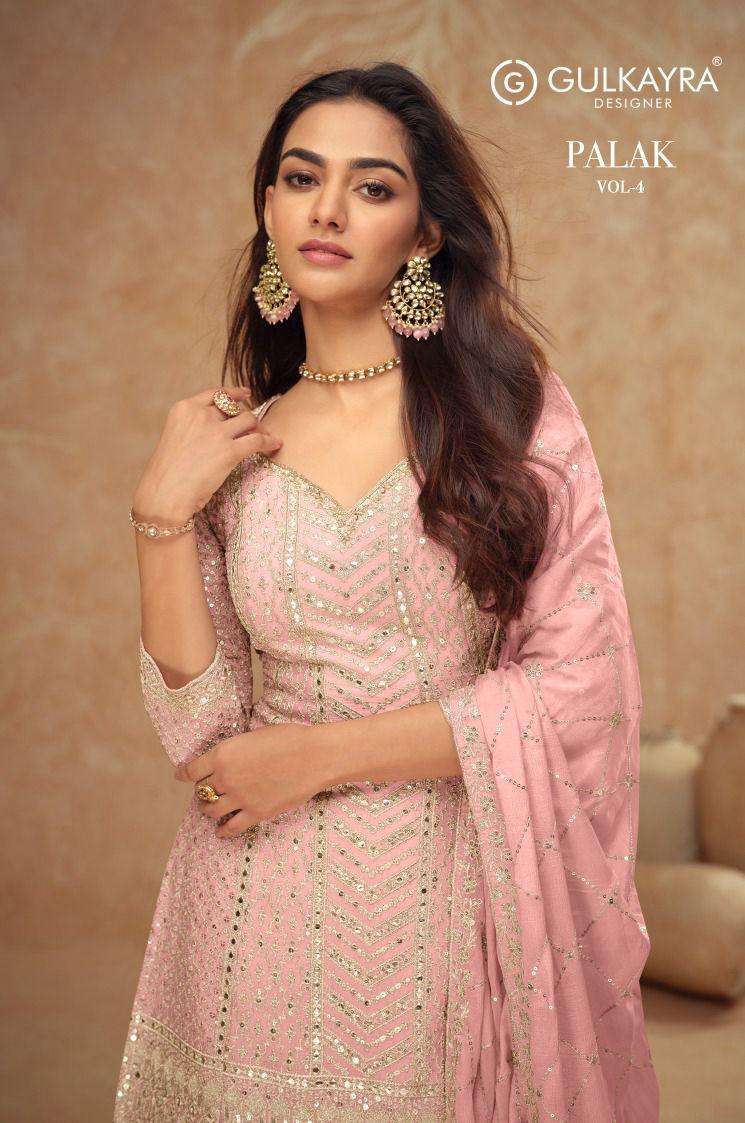 GULKAYRA DESIGNER PALAK VOL 4 READYMADE HEAVY WORK SHARARA S...