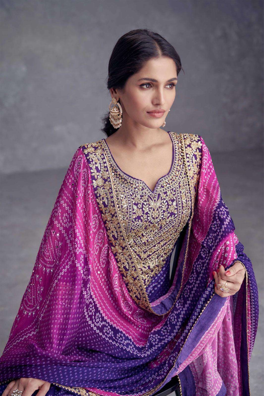 GULKAYRA DESIGNER TAKSHVI COLOUR EDITION CHINON FABRIC PRINT...