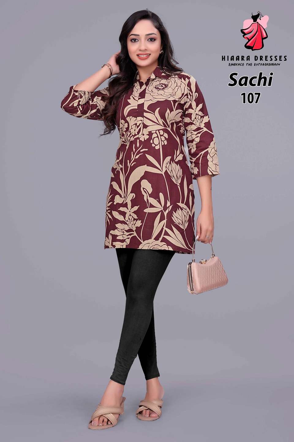 HIAARA SACHI VOL 1 HEAVY COTTON PRINTED TOPS FOR OFFICE TYPE...