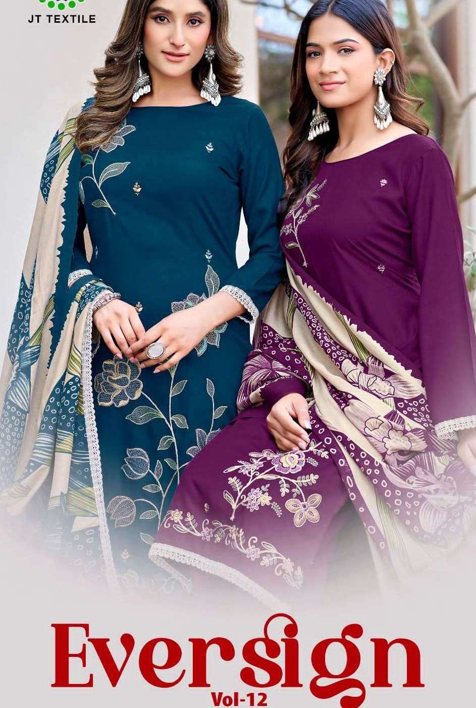 JAMATMAL EVERSIGN VOL 12 RAYON FABRIC FLOWER PRINT SALWAR KA...