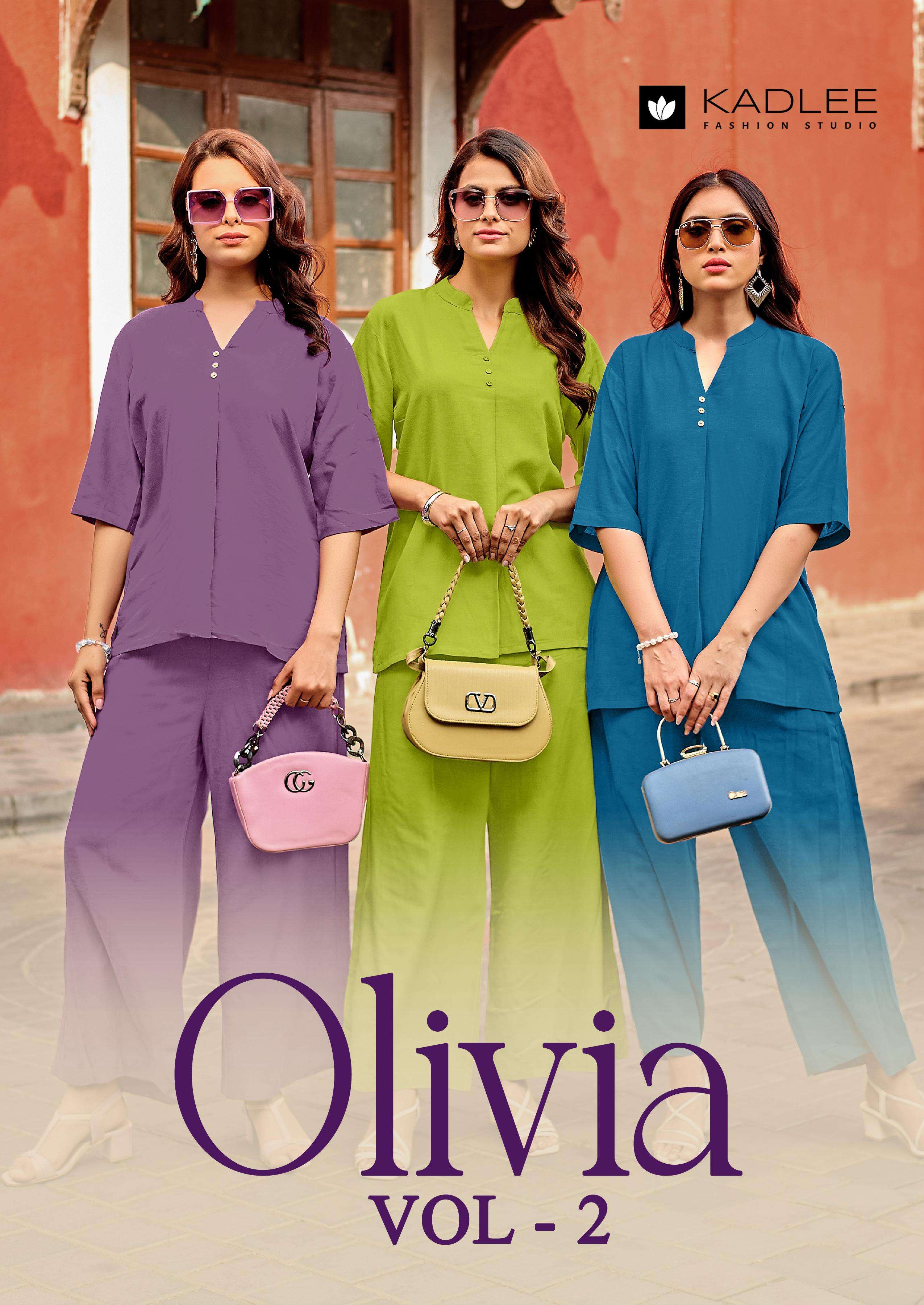 KADLEE OLIVIA VOL 2 RAYON FLEX CASUAL LOOK CORD SET PARTY WE...