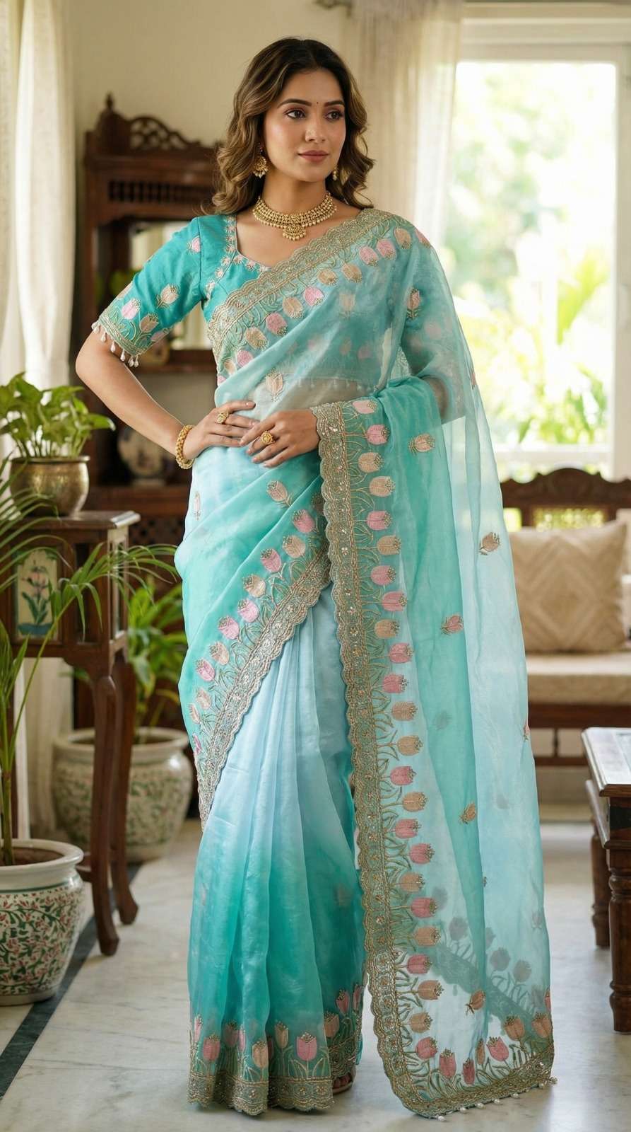 kamal new Launch stunning and Pure fancy Satin Silk With Bea...