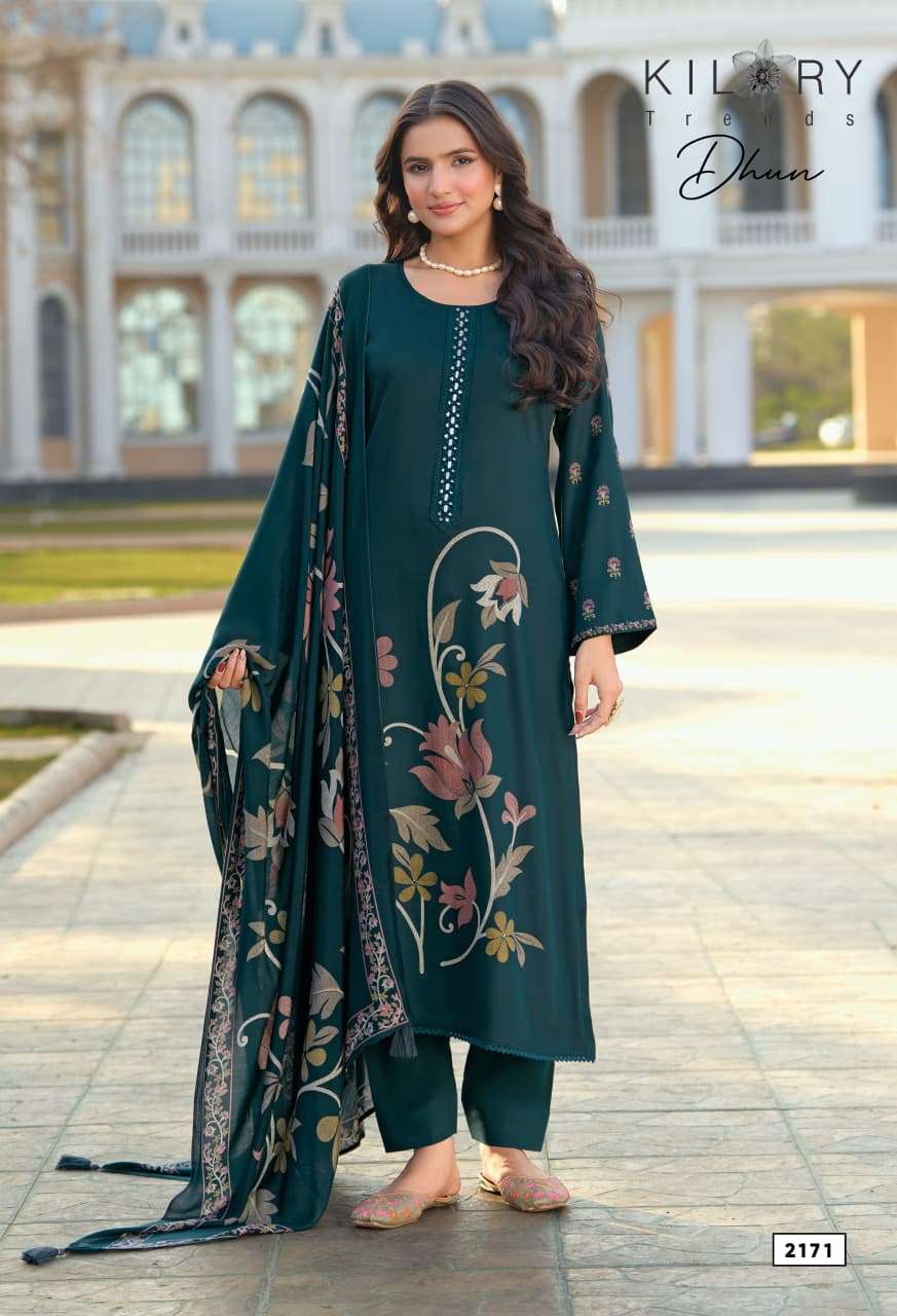 KILORY TRENDS DHUN GAJJI SILK DIGITAL FOIL PRINTING AND WORK...