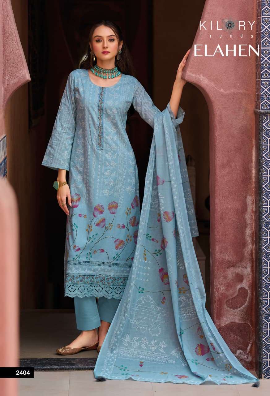 KILORY TRENDS ELAHEN COTTON KHADDI & DIGITAL FOIL PRINT SUIT...