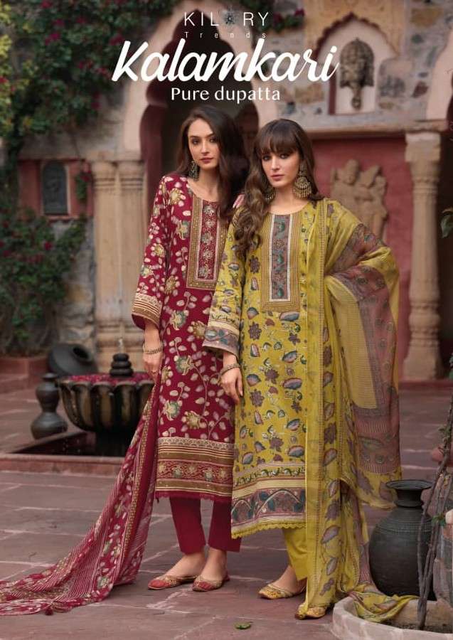 KILORY TRENDS KALAMKARI JAMM COTTON  DIGITAL FOIL PRINT 3 PI...
