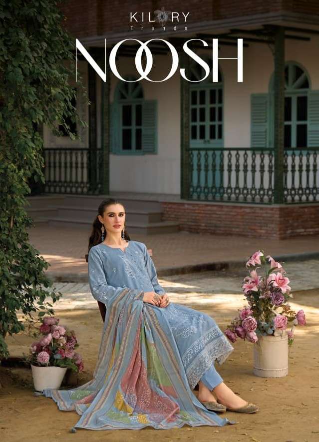 KILORY TRENDS NOOSH LWAN COTTON KHADDI PRINT WORK 3 PIECE SU...