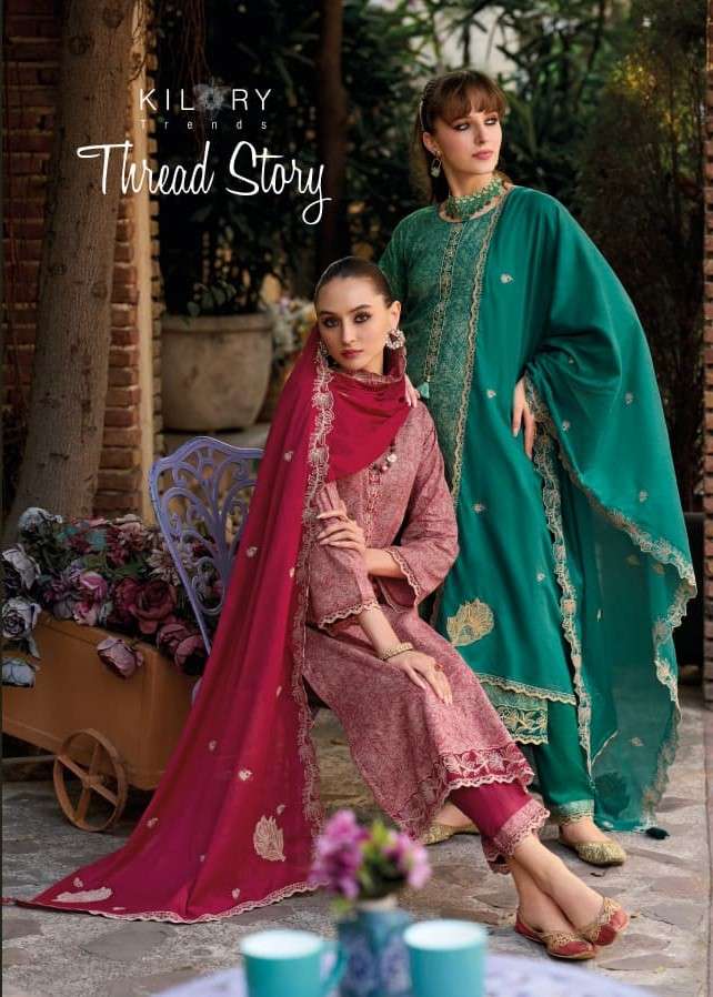 KILORY TRENDS THREAD STORY LWAN COTTON DIGITAL PRINT FANCY S...