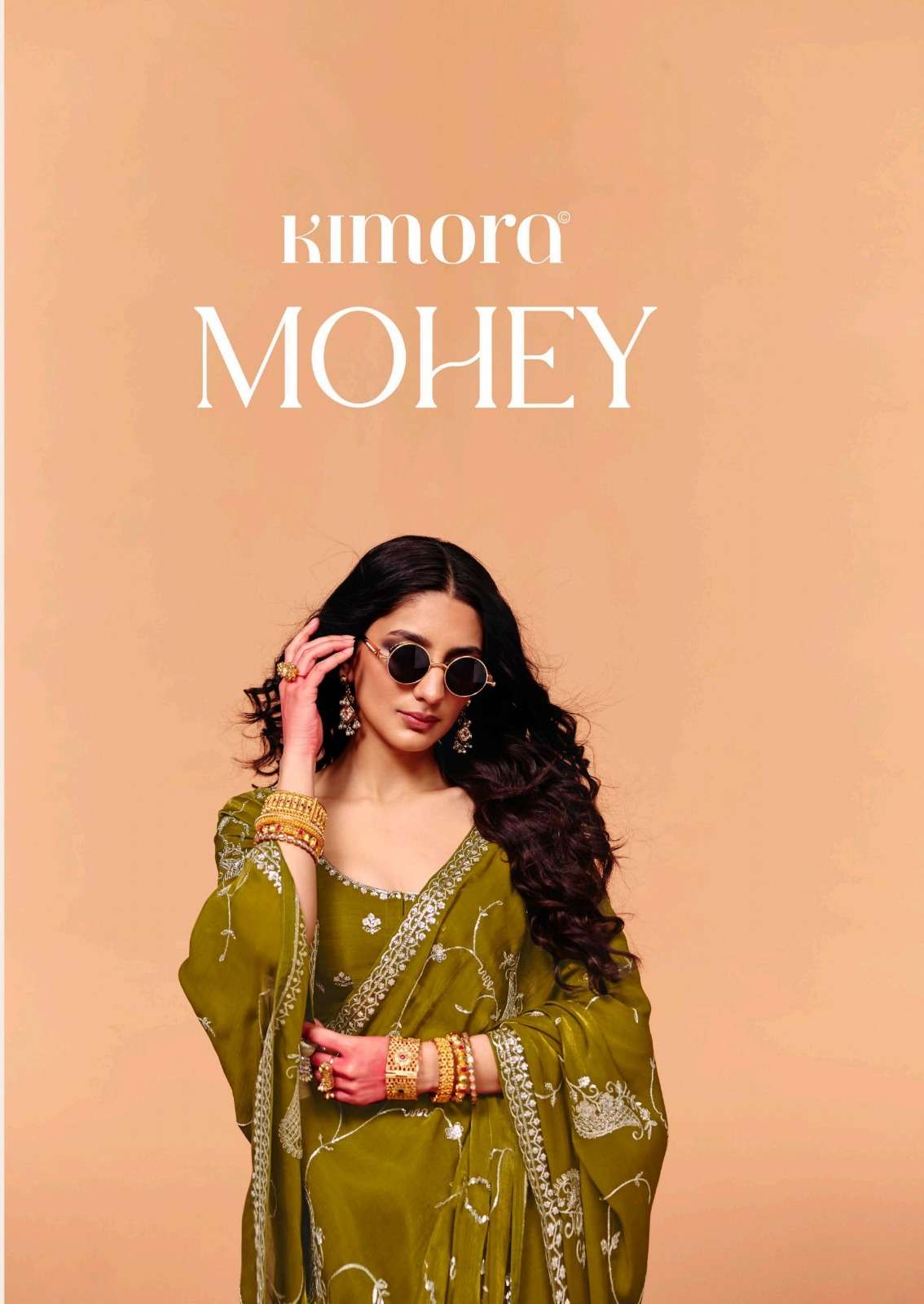 KIMORA MOHEY FANCY TISSUE BASED FABRIC WITH DESIGNER COBTRAS...