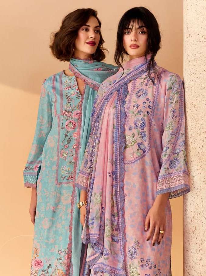 KIMORA SUIT ETEMAL H 0001 TO H 0006 LIGHT COLOR MULTI FLOWER...