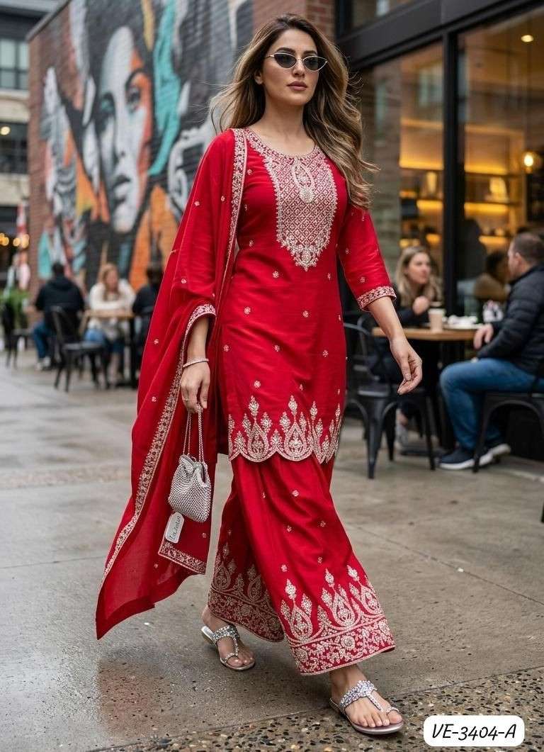 LADIES FLAVOUR 3404 TO 3405 VICHITRA BLOOMING EMBROIDERY SHA...