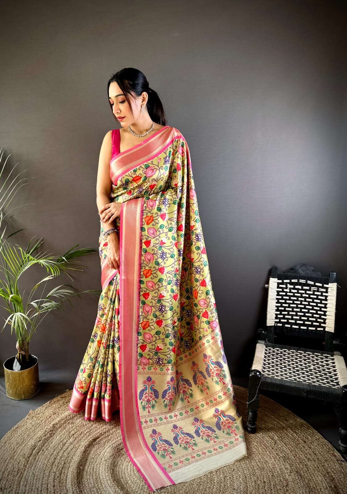  Launching Awesome Collection sajni Banarasi Pure Lichi Silk...