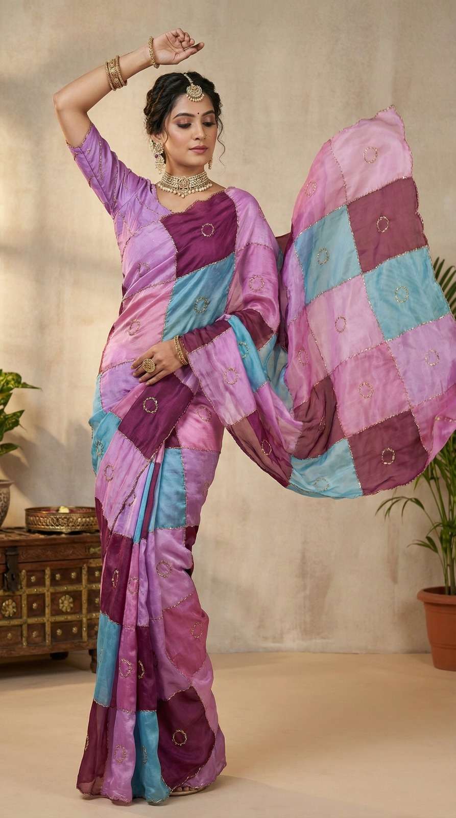  Launching New Designer Eshani Heavy Soft Space Silk Fabric...