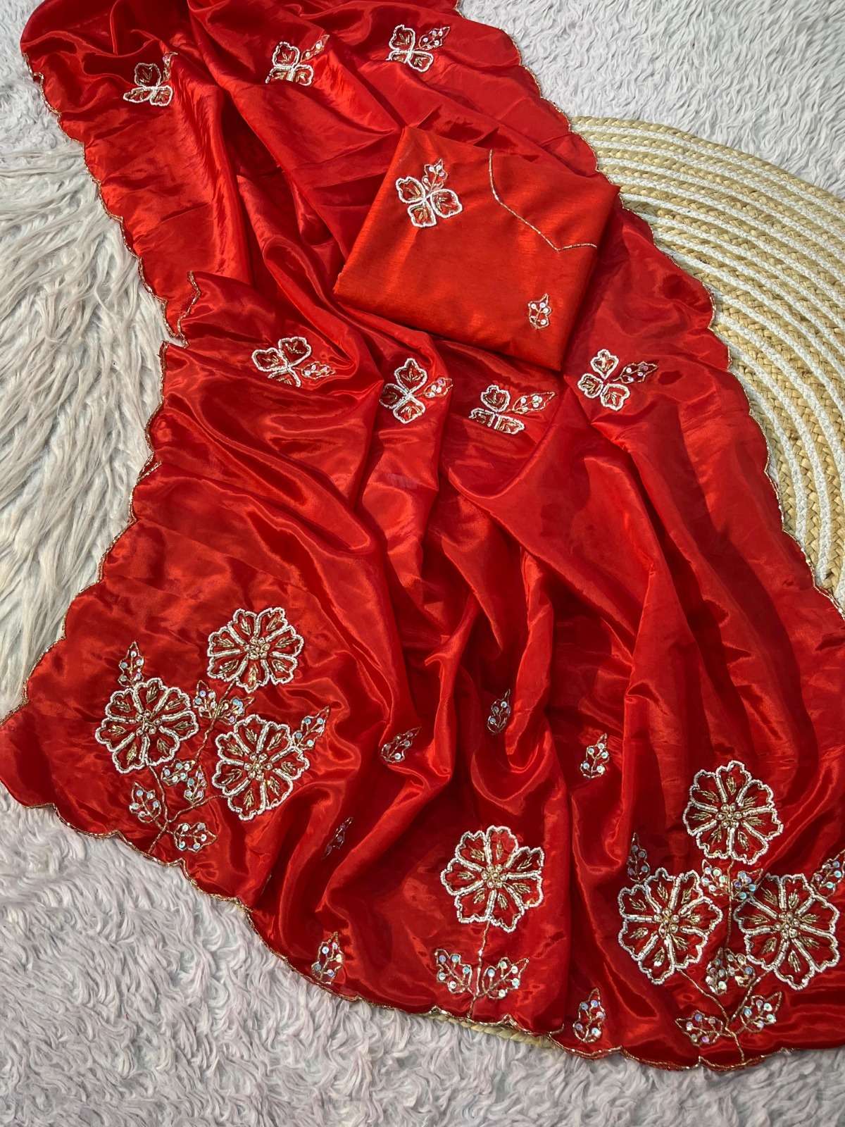  Launching New Designer Tinu Beautiful Soft Shine HO silk Fa...