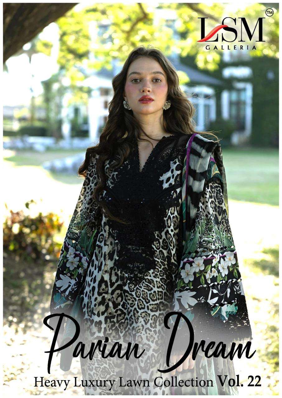 LSM PARIAN DREAN VOL 22 COTTON PRINT KARACHI DRESS MATERIAL ...