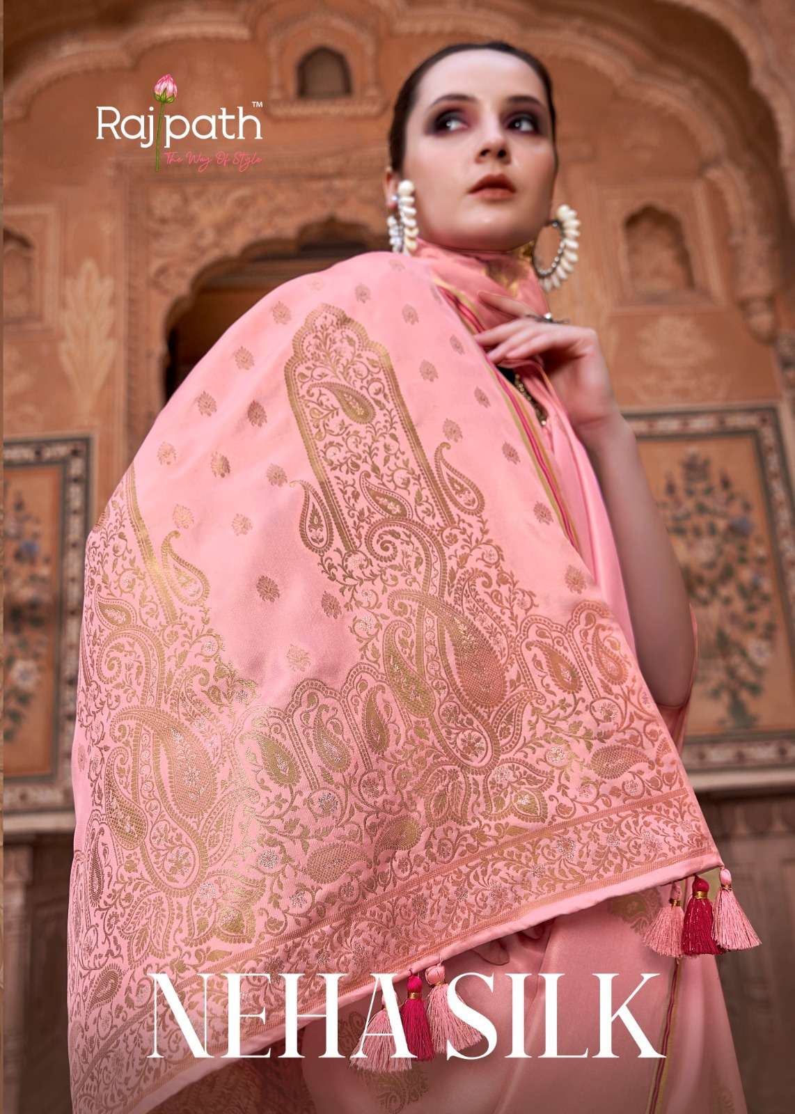  luxury brand RajPath Fabrics presenting neha silk grace in...