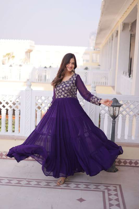 LW 9309 DESIGNER READYMADE GOWN COLLECTIONS BIRTHADAY WEAR D...