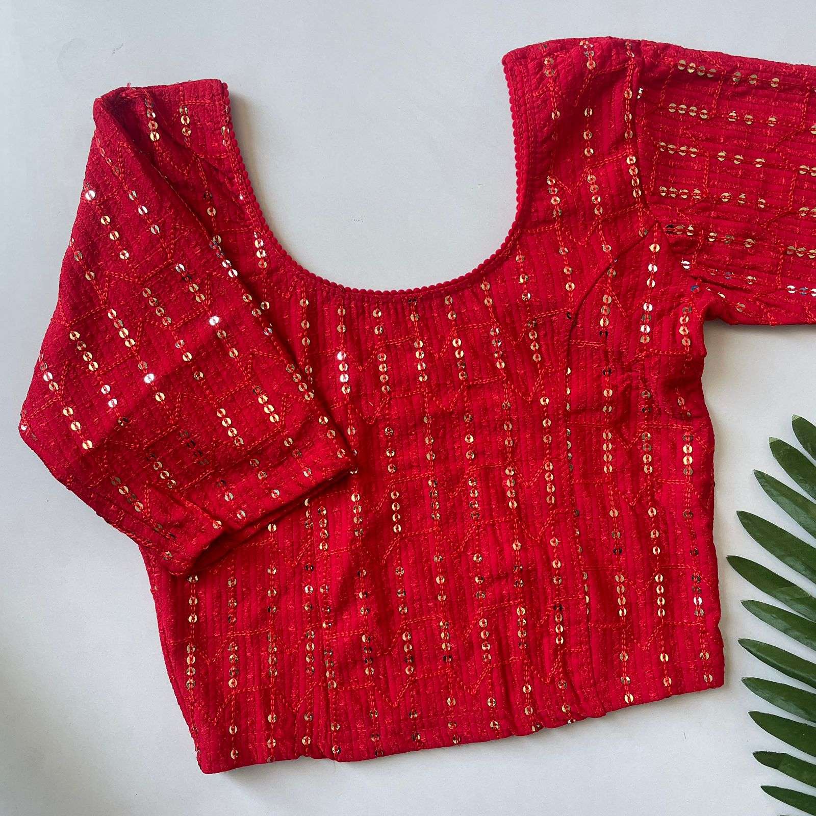 MANGLA  POLYSTER WITH EMBROIDERY READY TO WEAR STRACHABLE  ...