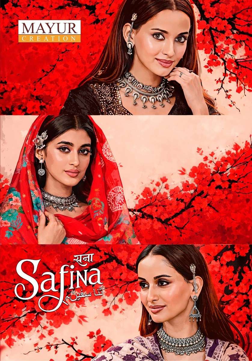 MAYUR CREATION SANA SAFINA VOL 1 POPLINE COTTON PRINT KARACH...