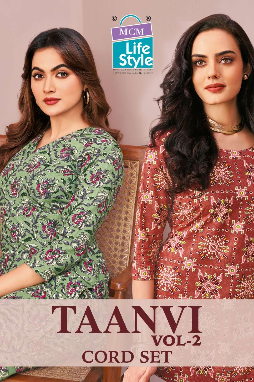 MCM TAANVI VOL 2 SUMMER WESTERN SHOR COTTON CORD SET FOR GIR...