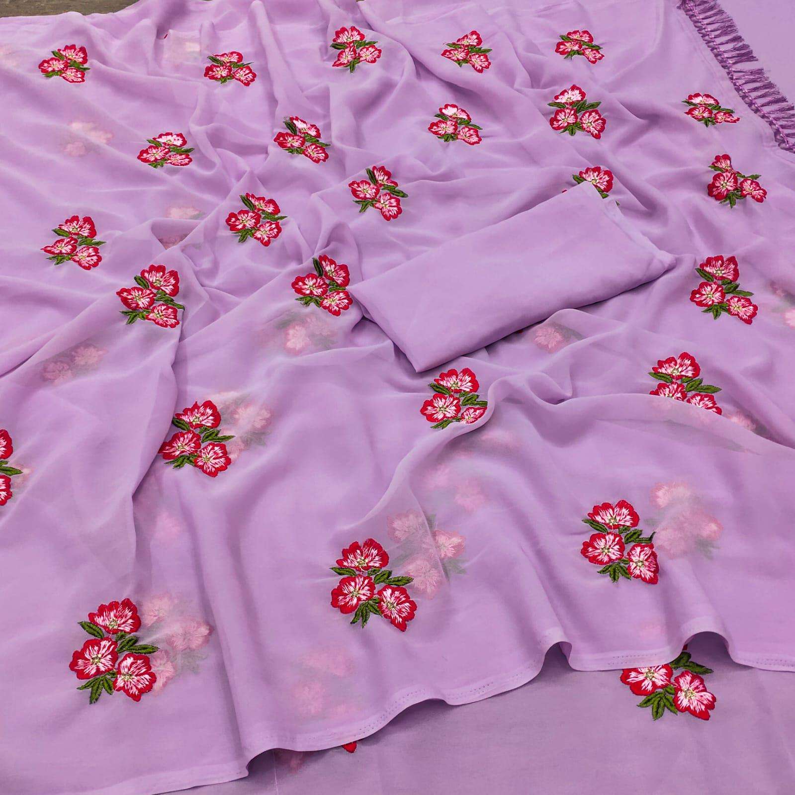 Missy Launching new Designer Georgette fabric with beautiful...