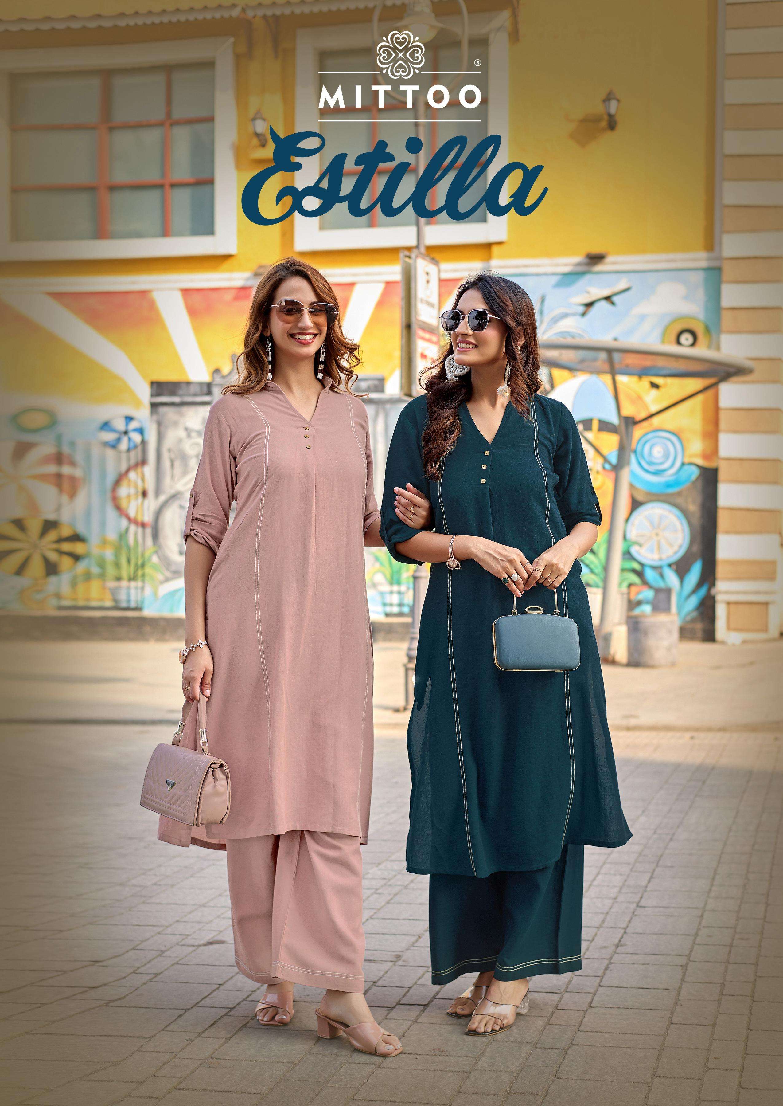 MITTOO ESTILLA RAYON LINEN WITH POCKET PANT CORD SET FOR PAR...