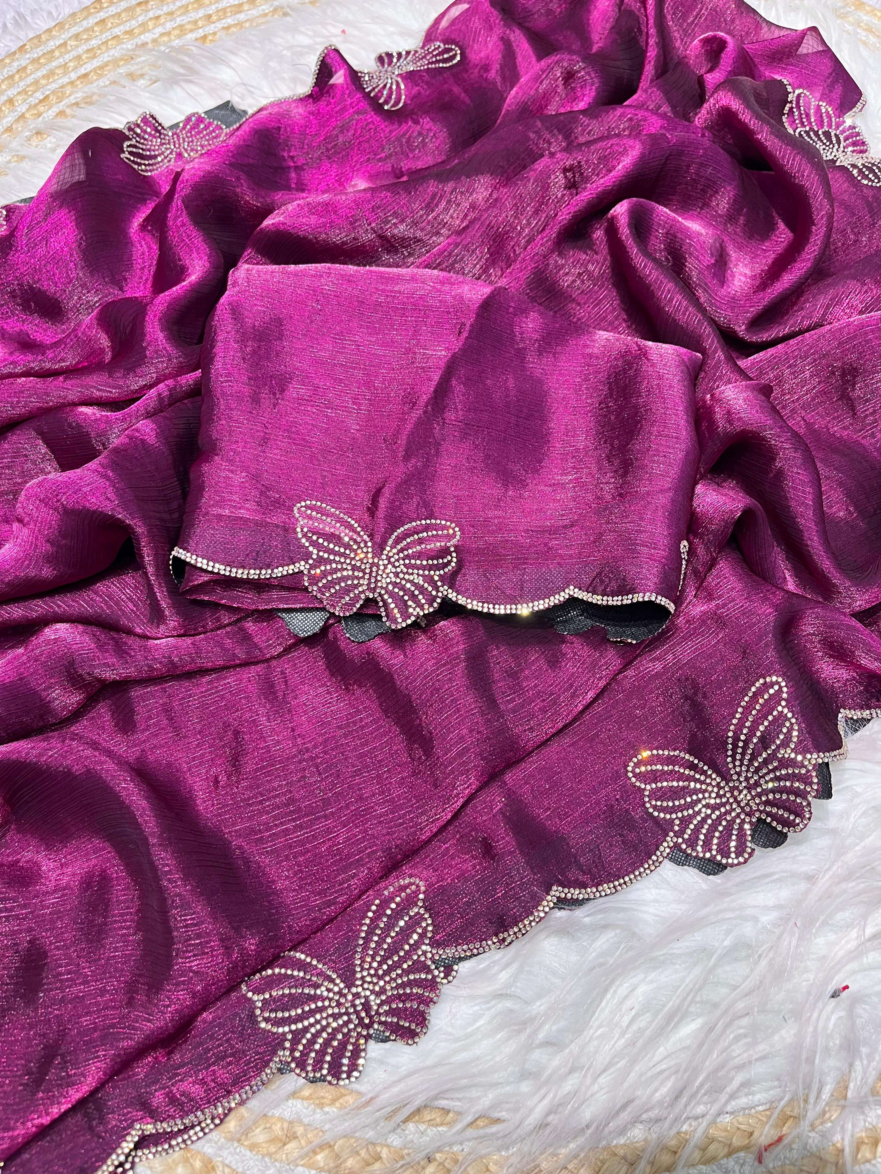 MP 623  fancy chiffon fabric two ton Blooming  With Beautifu...