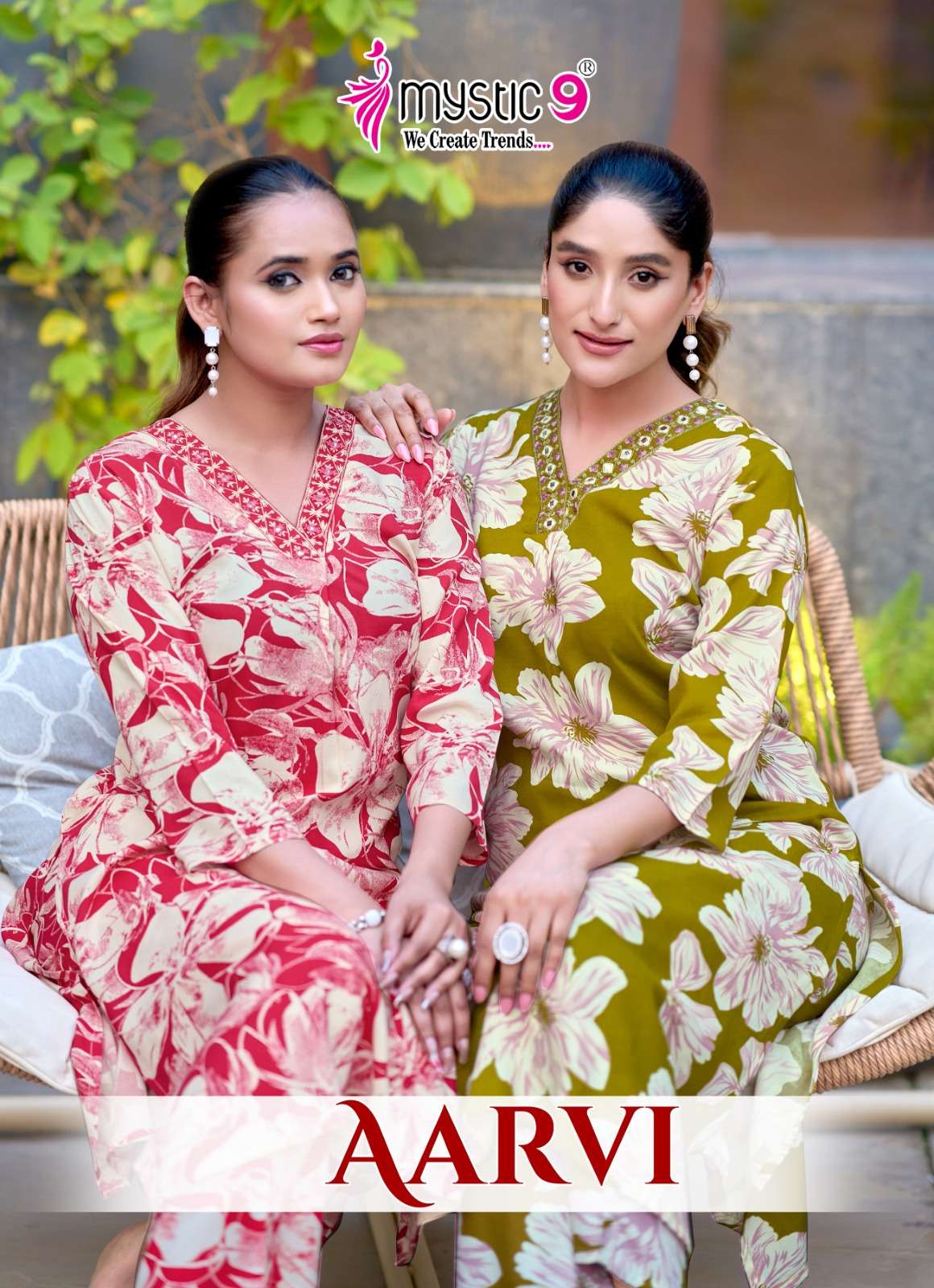 MYSTIC 9 AARVI VOL 1 EXCLUSIVE VISCOSE PRINT CO RD SET CATAL...