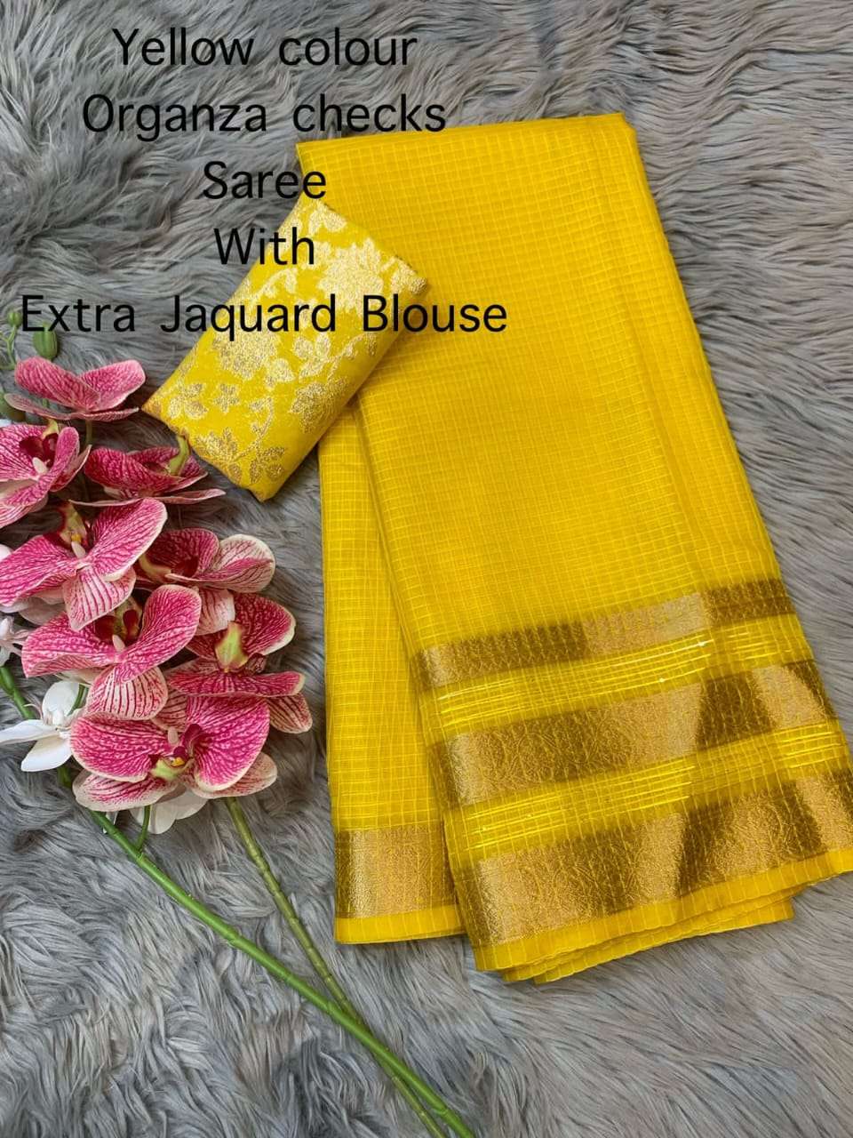 new arrival fancy Organza Kerala checks Branded and Beautifu...